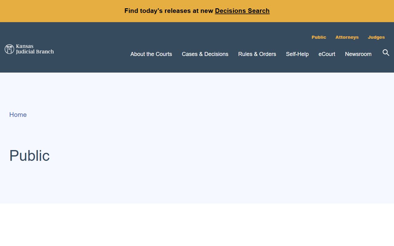 Brown County court records Kansas courts public access page