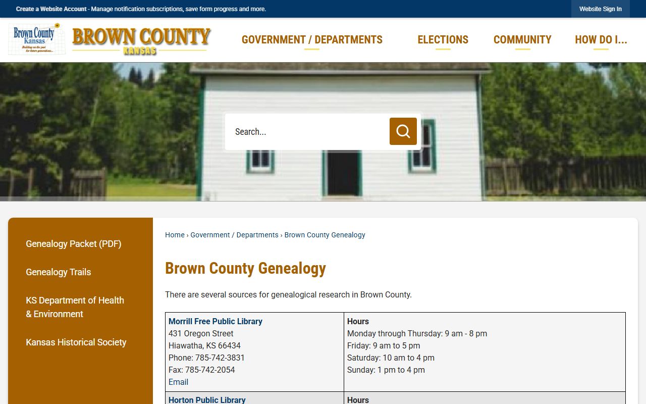 Brown County court records genealogy resources