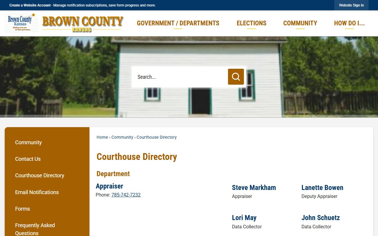 Brown County court records courthouse directory