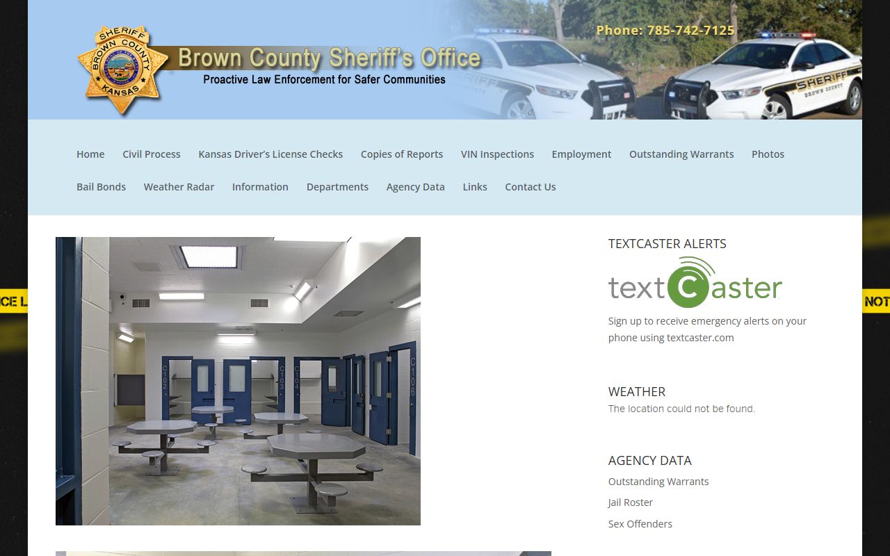 Brown County Jail Operations page